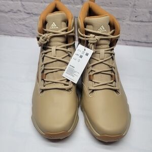 Adidas Terrex Unity Leather Mid COLD.RDY Hiking Boots Beige GZ3969 Size 13